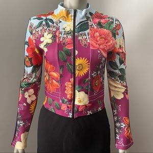 SEXYCOOKIE | Floral Multi-Color Zipper Blazer
